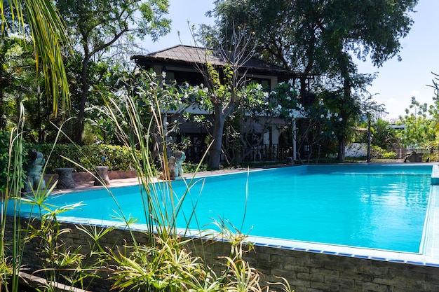 A private villa with a pool