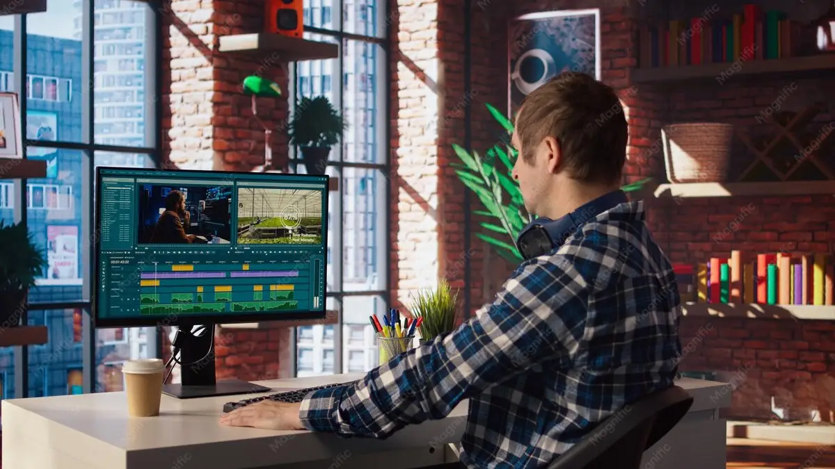 An AI film editor at work